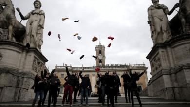 In Campidoglio il documentario sulle Pussy Riot, il flash mob: 