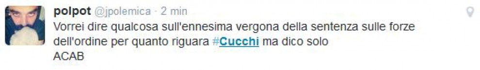Sentenza Cucchi: le reazioni su Twitter