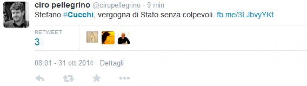 Sentenza Cucchi: le reazioni su Twitter