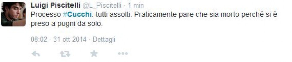 Sentenza Cucchi: le reazioni su Twitter