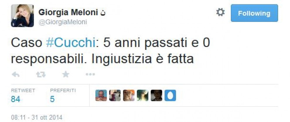 Sentenza Cucchi: le reazioni su Twitter