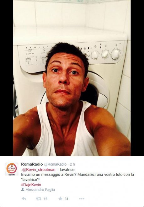 "Auguri campione", Twitter invaso dalle lavatrici per Strootman. C'è anche quella di Garcia