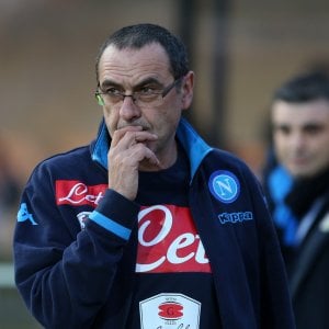 Napoli, De Laurentiis conferma Sarri: ''Iniziato con lui un lungo percorso''