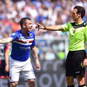 Samp a nervi tesi, lite Cassano-Romei dopo il derby