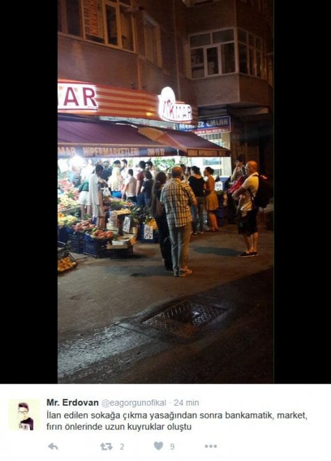 Golpe Turchia, cittadini assediano bancomat e benzinai