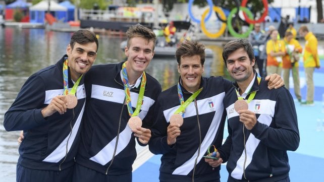 Canottaggio, il 4 senza sul podio: la rimonta vale il bronzo