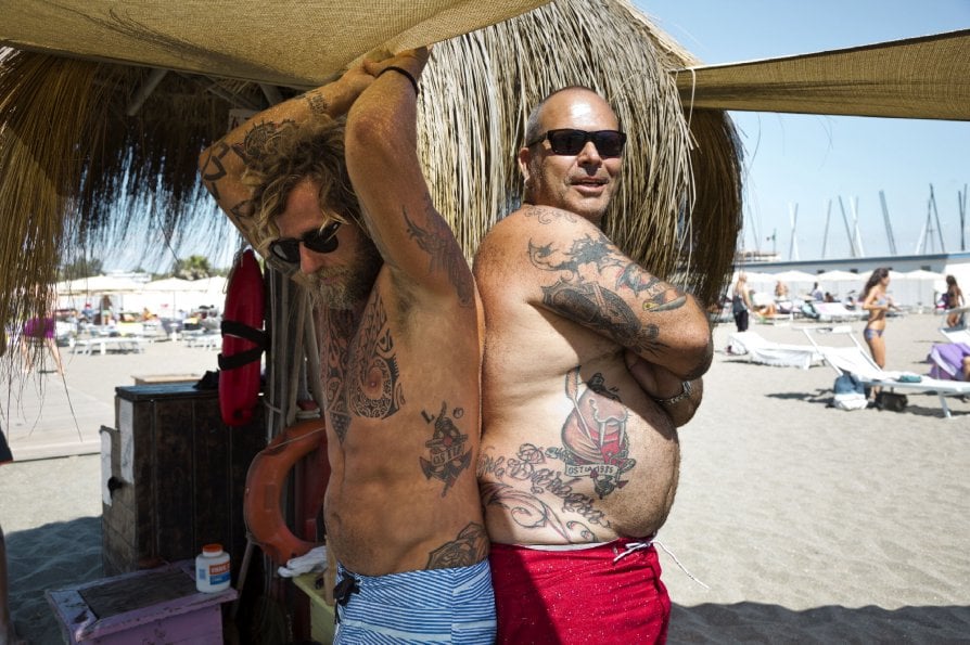 Tattoo al sole uno spot sulla pelle