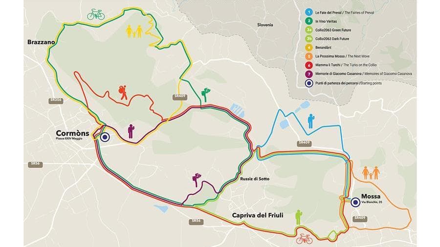Collio Region Map Un movimento lento, alla scoperta del Collio - La Stampa
