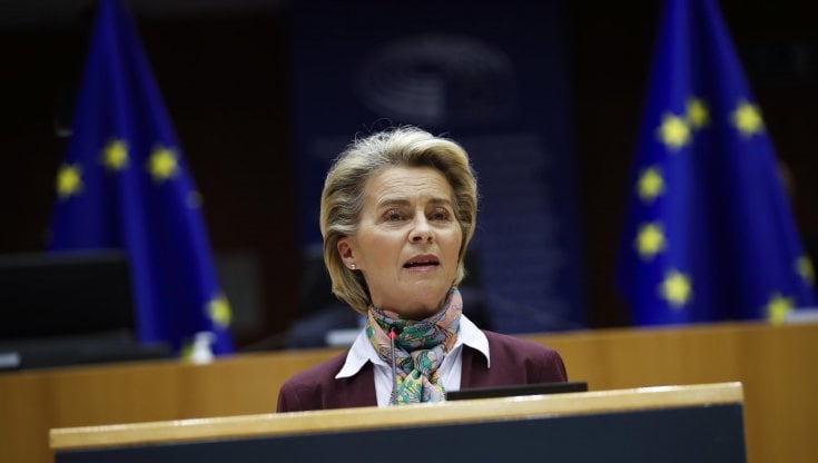 La presidente della Commissione europea Ursula Von der Leyen&nbsp;