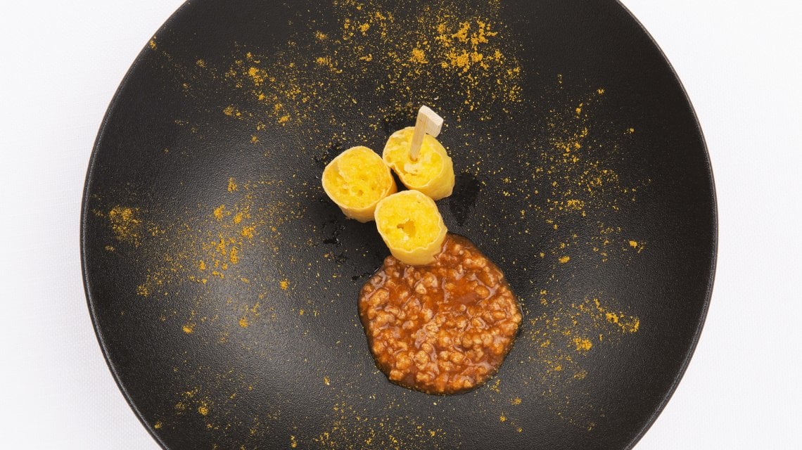 Il riso da passeggio con rag&ugrave; di ossobuco di Claudio Sadler&nbsp;