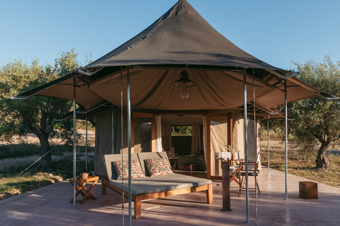 Una delle tende dell&rsquo;agriturismo Iuta Glamping &amp; Farm, nel comune di Avola ma pi&ugrave; vicino a Noto&nbsp;