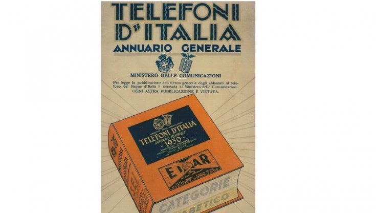 Il primo elenco telefonico d’Italia