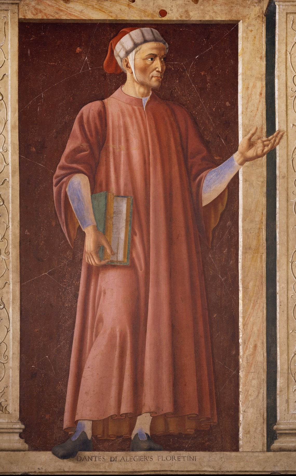 Dante ritratto da&nbsp;Andrea del Castagno