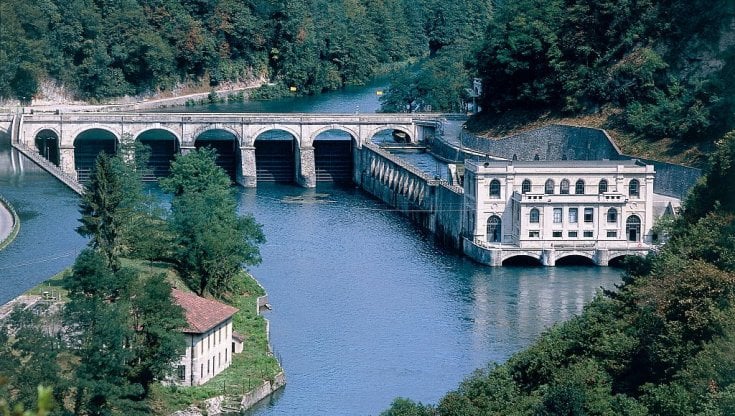 L'ottocentesca centrale idroelettrica Bertini, a Paderno d'Adda. DeAgostini/Getty Images