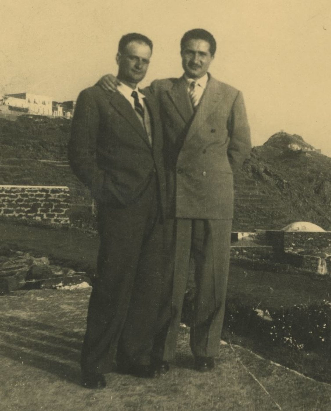Antonio Bonomo e Girolamo Giglio, fondatori della Bonomo&amp;Giglio: Antonio Bonomo era il nonno della moglie di Lasagni