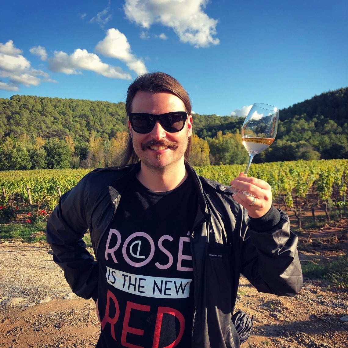 Julian Schroll della piattaforma Club Lavander che vende solo vini rosati[