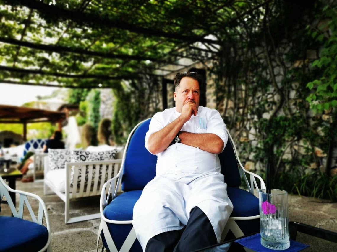Lo chef del "Refettorio" Christoph Bob