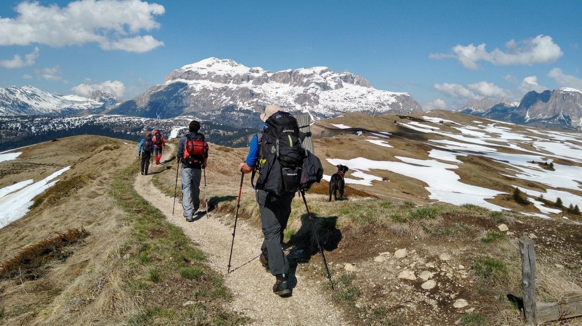La spedizione di Va' Sentiero, qui sulle Alpi