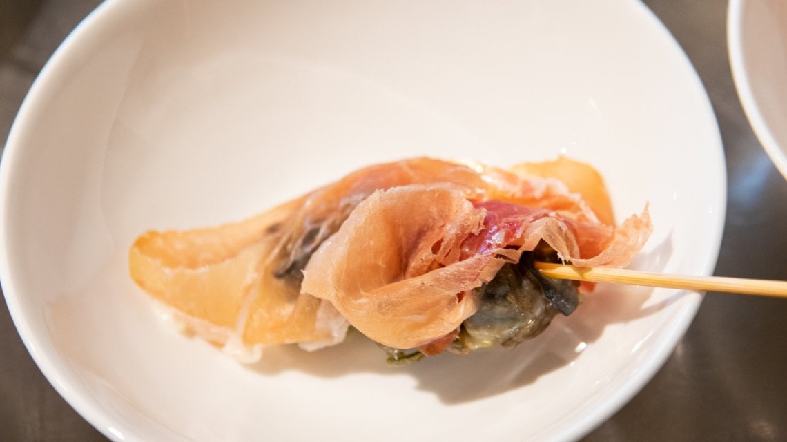 Daniel Canzian - Spiedino di chiocciole prosciutto crudo di Cuneo