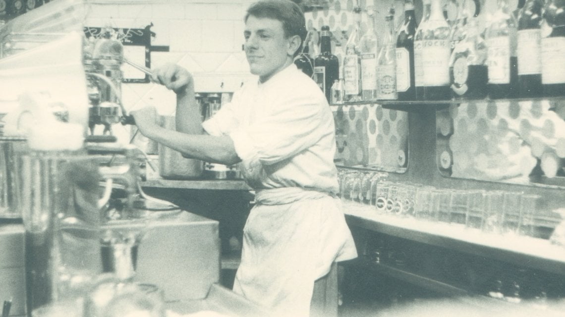 Alfredo "Tonitto" in gelateria&nbsp;