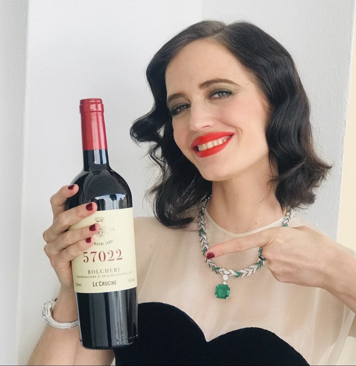 &nbsp;Eva Green e una delle etichette de Le Crocine. (Foto Le Crocine)