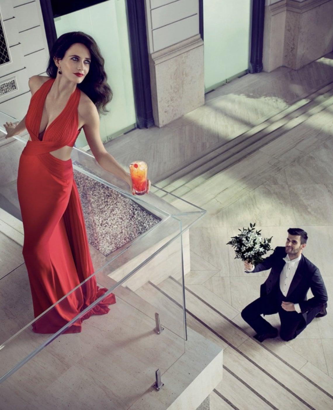 Eva Green in uno degli scatti del Calendario Campari 2015