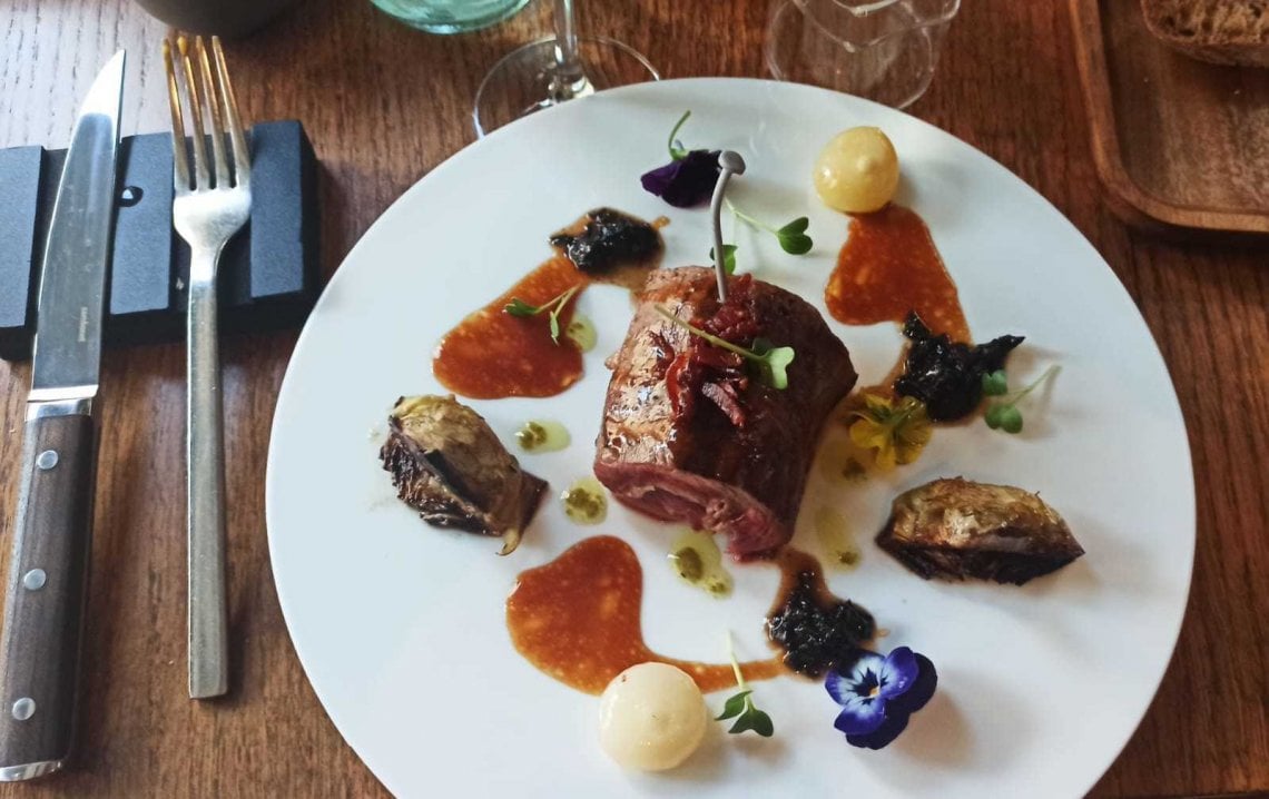 Rivisitazione della Rosa di Parma con Pecora Cornigliese al Bistrot Il Cerchio
