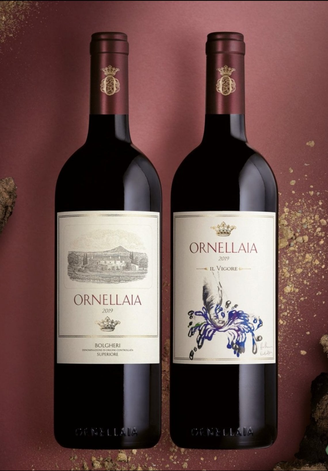 Ornellaia 2019 (classica e con etichetta Vendemmia d'artista)