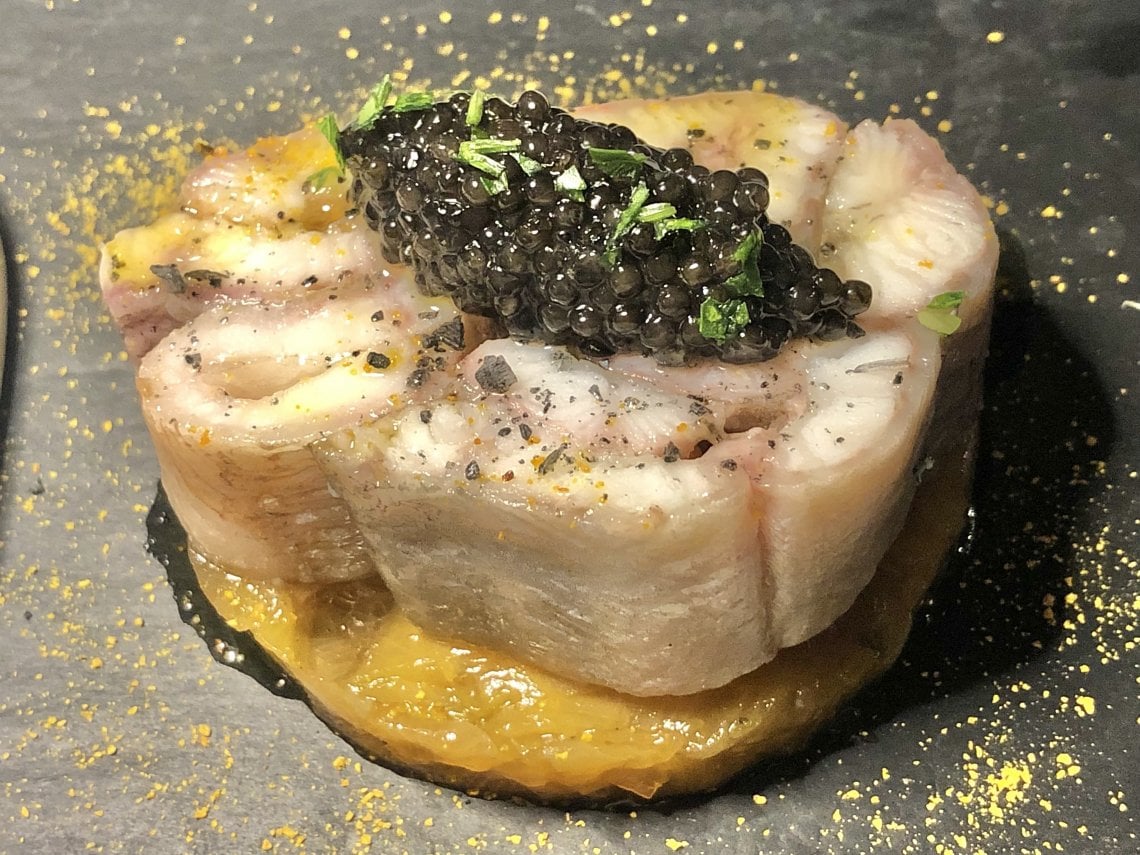 L'anguilla con il caviale