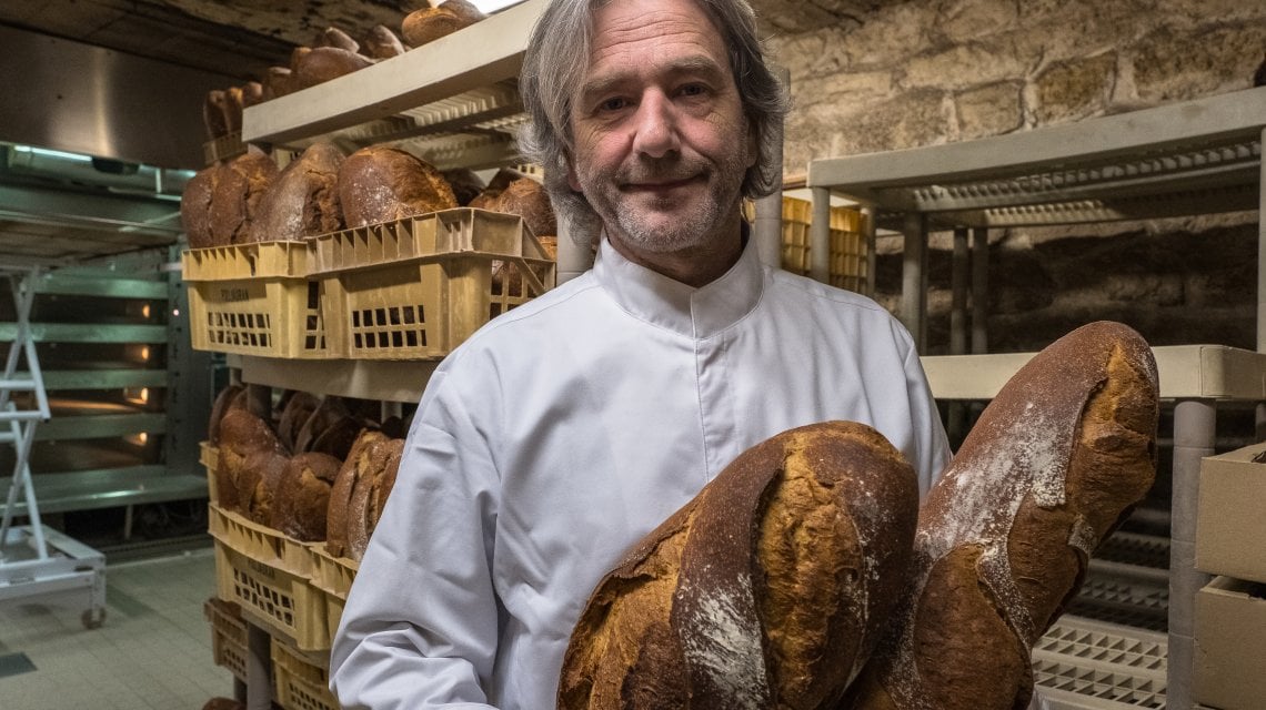 Jean-Luc Poujauran e il suo pane (@Nicoletta Diamanti)