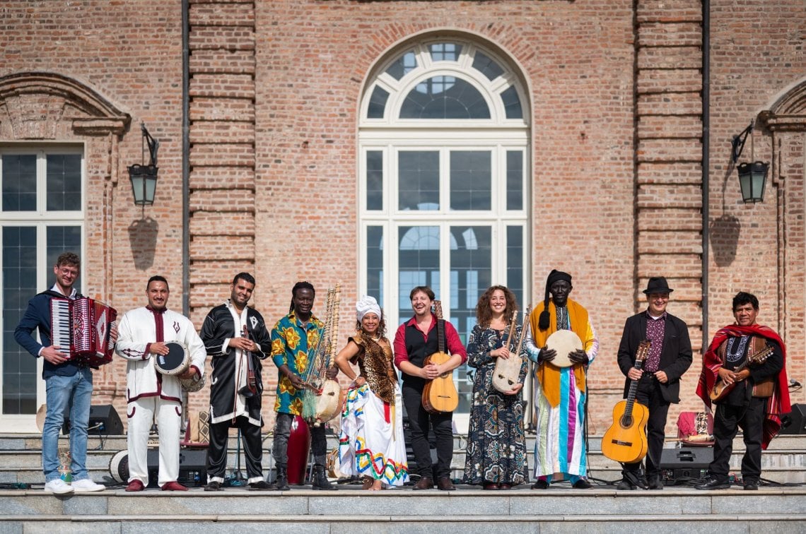 L'orchestra di Terra Madre alla Reggia di Venaria nel 2020 (@Alessandro Vargiu/Archivio Slow Food)