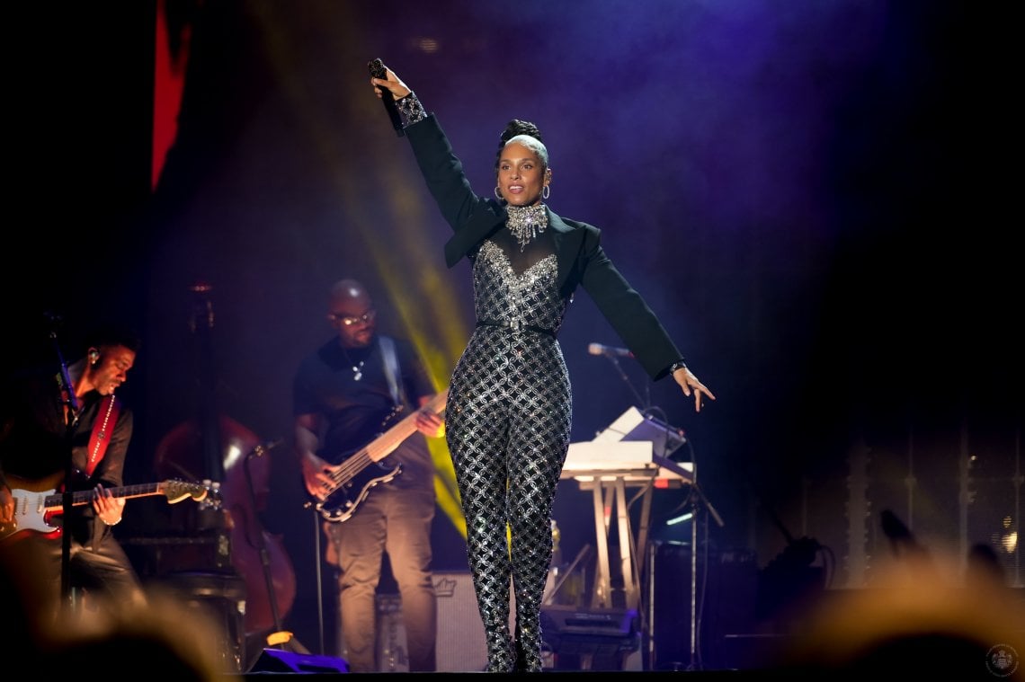 Alicia Keys sul palco&nbsp;(foto @Pierre Villard/Montecarlo Societ&egrave; des Bains de Mer)