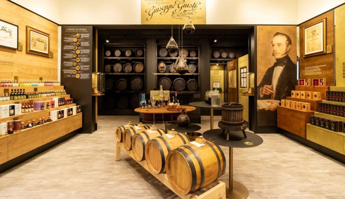 La boutique Giusti a Bologna