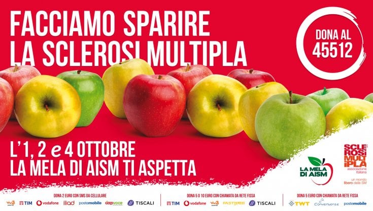 La mela di AISM, in Italia una diagnosi di sclerosi multipla ogni tre ore