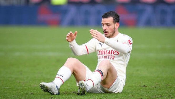 L'infortunio del difensore del Milan Alessandro Florenzi 