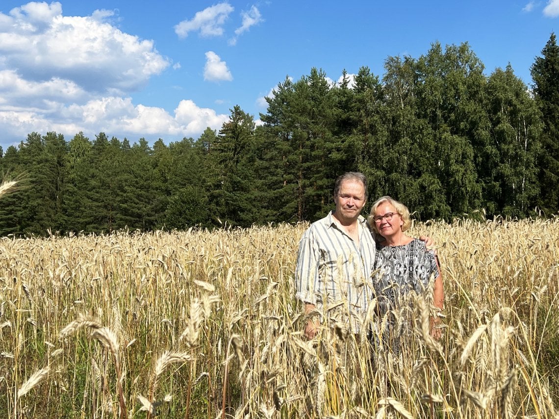 &nbsp;Ilpo e Leila Lehtinen nei loro campi