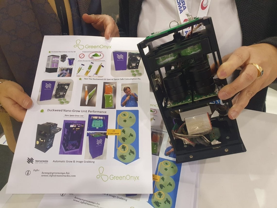 Il payload con un mini laboratorio per la crescita delle piante in orbita