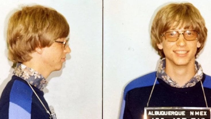 La foto segnaletica di Bill Gates scattata 45 anni fa