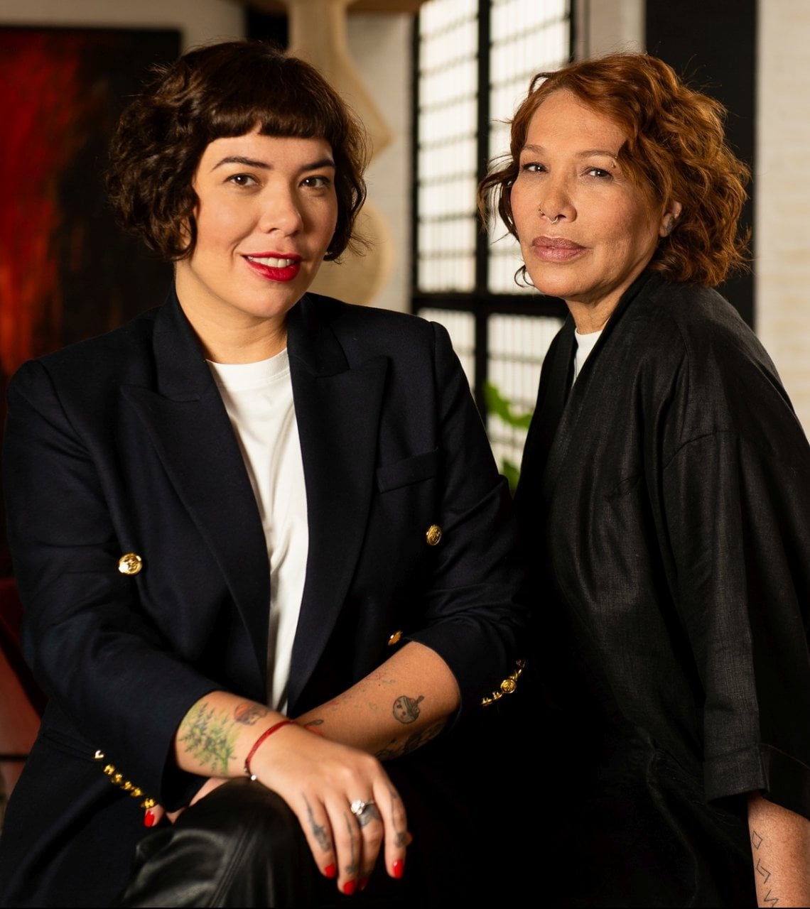 Laura Hern&aacute;ndez e Leonor Espinosa&nbsp;
