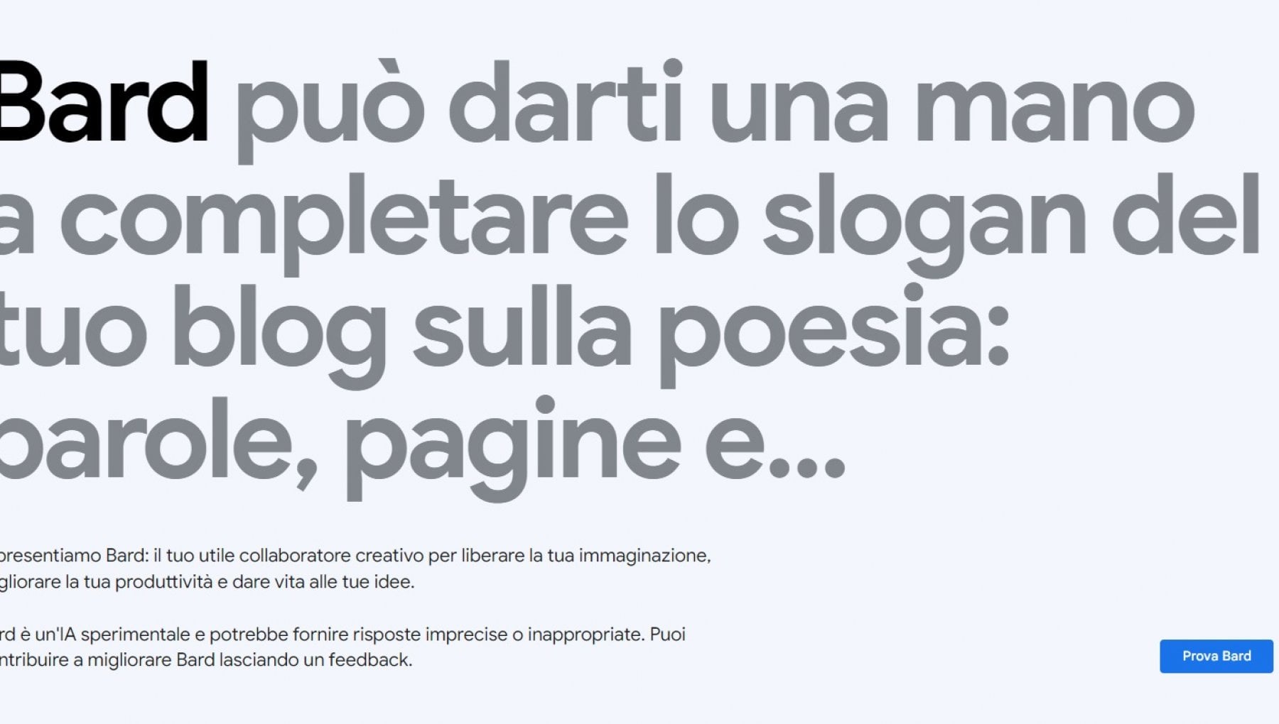 Bard arriva in Italia: l'IA generativa di Google risponde (e parla) in ...