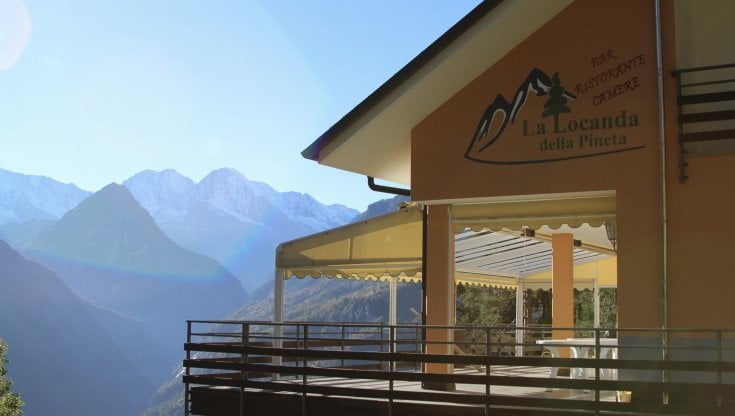 La locanda della Pineta e l'amabile accoglienza delle Alpi