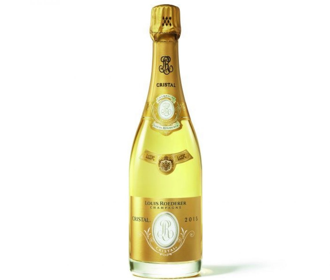 La rinomata bottiglia di Cristal