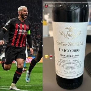 Un vino Unico da 500 euro: così Theo Hernandez festeggia la vittoria sul Toro 