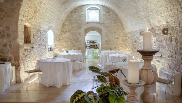 Una sala della Locanda Don Serafino (foto di Gianfranco Guccione)