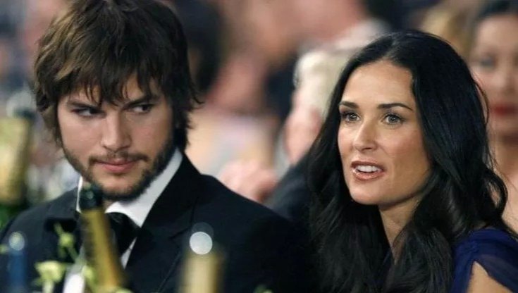 Asthon Kutcher e Demi Moore ai tempi del loro matrimonio (Reuters)