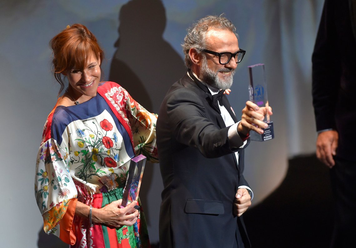 Lo chef di Modena con la moglie Lara Gilmore