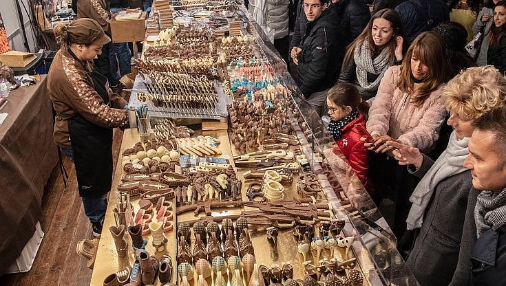 Un'edizione di Cioccola-t&ograve;, a Torino (ph. D. Solavaggione)
