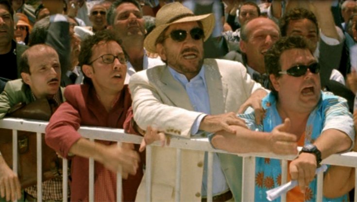 Una scena del film: "Febbre da cavallo"