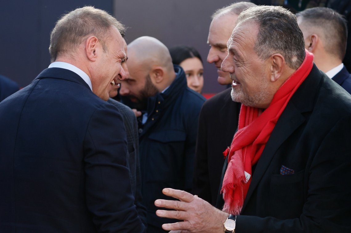 Gianfranco Vissani con il ministro dell'Agricoltura&nbsp; Francesco Lollobrigida&nbsp;