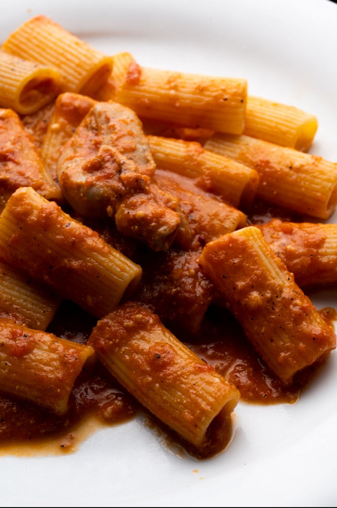 I rigatoni con la pajata